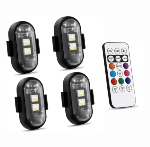 摩托车迷你LED频闪灯炫彩演示