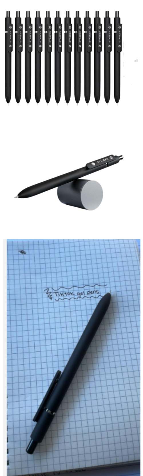 STAGEEK黑色凝胶笔防晕染实测