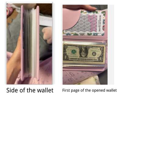 厨房里女性展示100信封储蓄夹