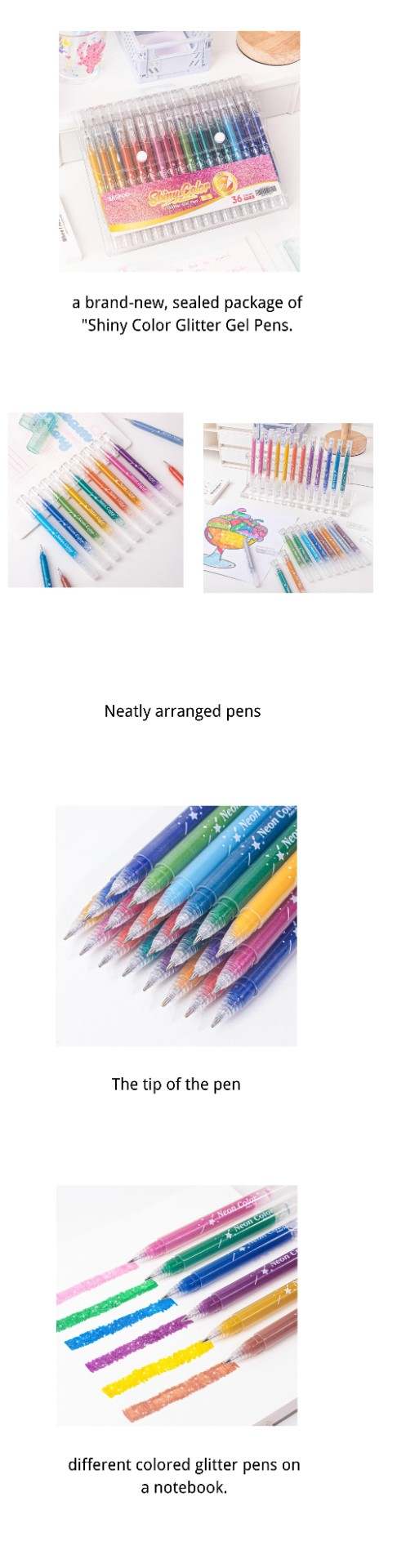 满足感十足:超大闪粉凝胶笔演示