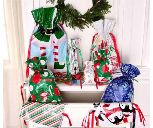 50件礼品袋与标签：快速包装演示