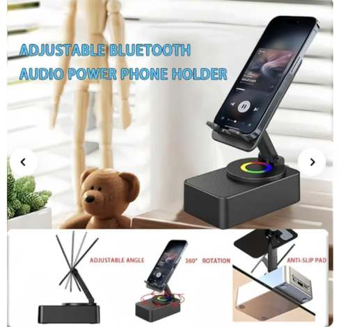 居家手机支架：音箱+充电+支撑