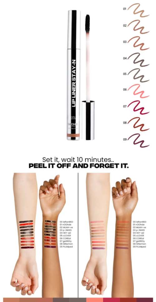 撕膜唇线笔真实体验：持色抗转印