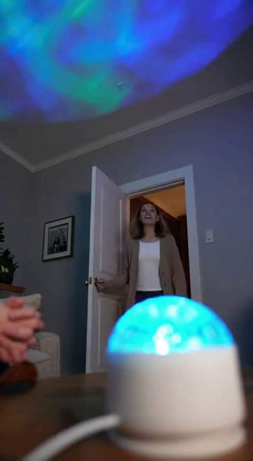 海洋波纹3D极光投影家居短片