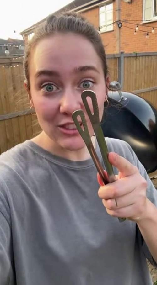 发现一把万能304不锈钢烤肉夹