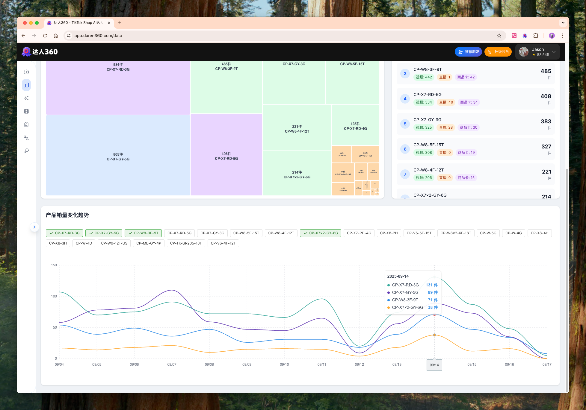 数据分析界面演示 - 静态图2